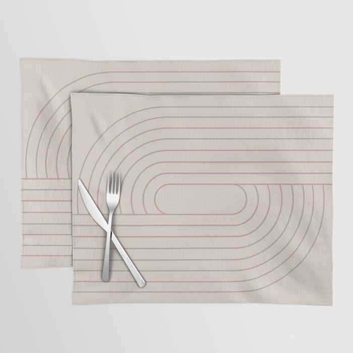 Oval Lines Abstract XXIX Placemat Gallery Image 1