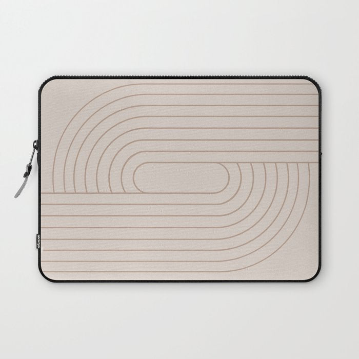 Oval Lines Abstract XXIX Laptop Sleeve Gallery Image 1