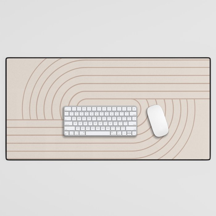 Oval Lines Abstract XXIX Desk Mat Gallery Image 1