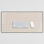 Oval Lines Abstract XXIX Desk Mat Gallery Image 1