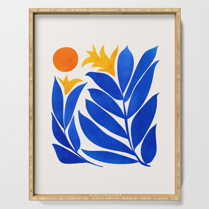 Community Garden Mid Century Abtract Serving Tray Gallery Image 1