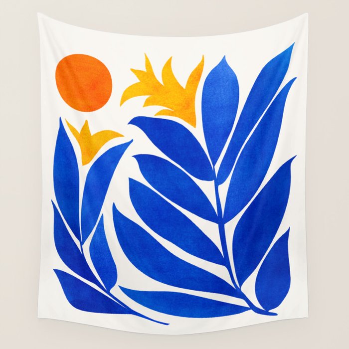 Community Garden Mid Century Abtract Wall Tapestry Gallery Image 4