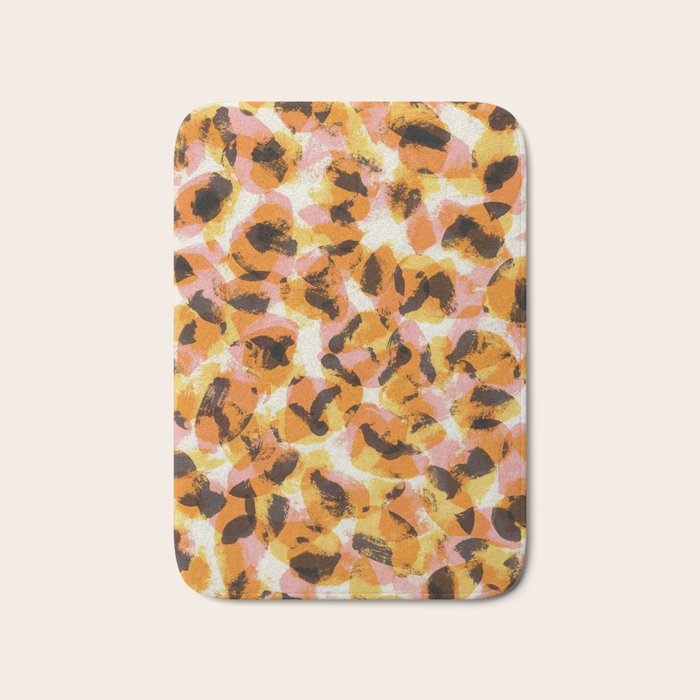 Vibrant Brush Strokes #1 Bath Mat Gallery Image 1
