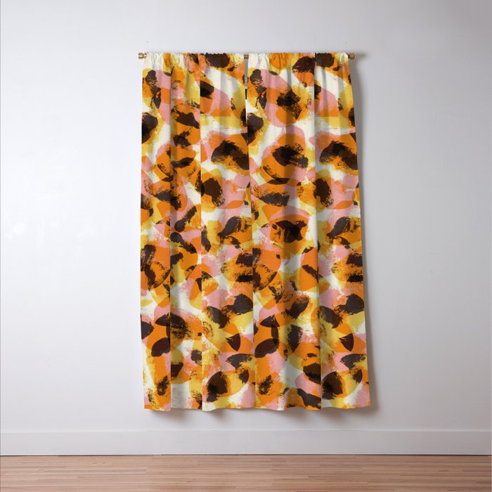Vibrant Brush Strokes #1 Window Curtain Gallery Image 3