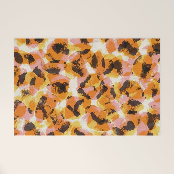 Vibrant Brush Strokes #1 Welcome Mat Gallery Image 1