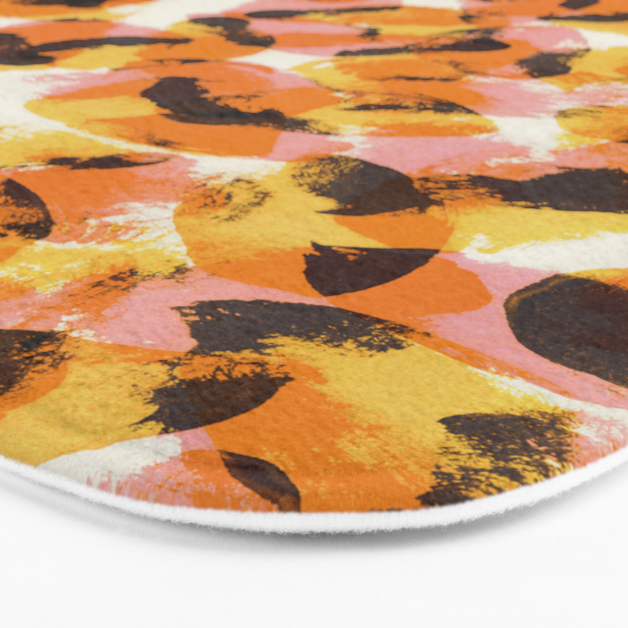 Vibrant Brush Strokes #1 Bath Mat Gallery Image 3