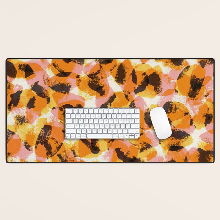 Vibrant Brush Strokes #1 Desk Mat Gallery Image 1