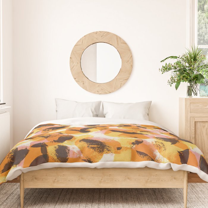 Vibrant Brush Strokes #1 Duvet Cover Gallery Image 3