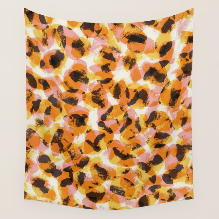 Vibrant Brush Strokes #1 Wall Tapestry Gallery Image 1