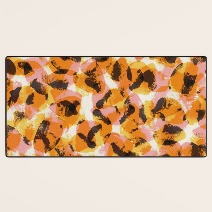 Vibrant Brush Strokes #1 Desk Mat Gallery Image 3