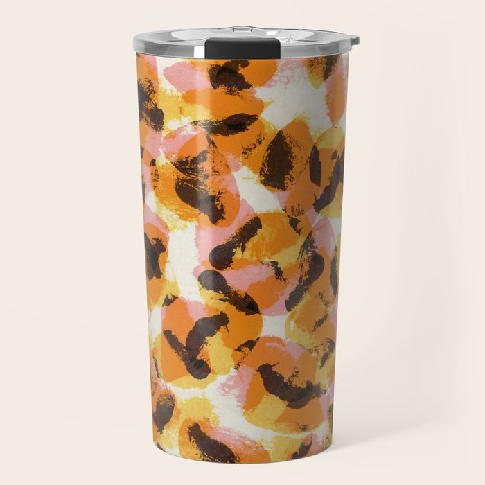 Vibrant Brush Strokes #1 Travel Mug Gallery Image 1