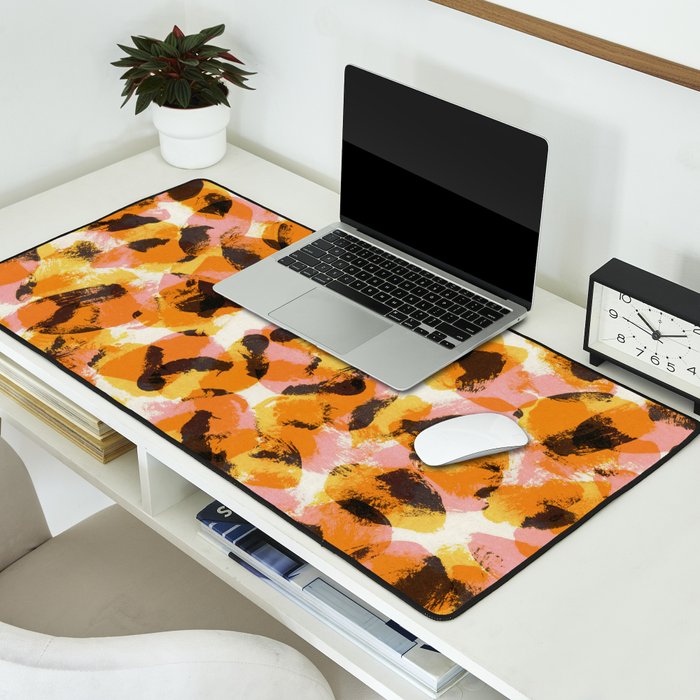 Vibrant Brush Strokes #1 Desk Mat Gallery Image 2