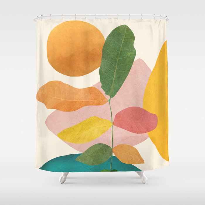 Colorful Branching Out 21 Shower Curtain Gallery Image 1