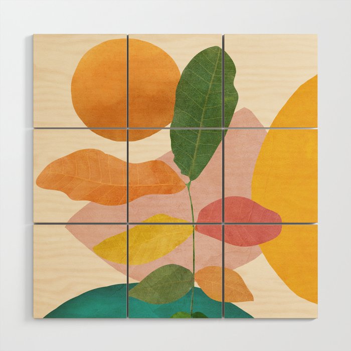 Colorful Branching Out 21 Wood Wall Art Gallery Image 1