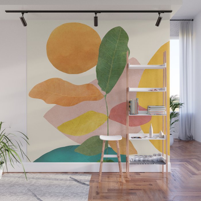 Colorful Branching Out 21 Wall Mural Gallery Image 1