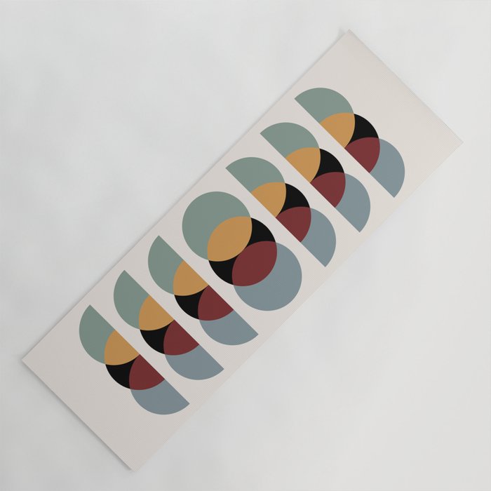 Minimalist Retro Shapes I Yoga Mat Gallery Image 1