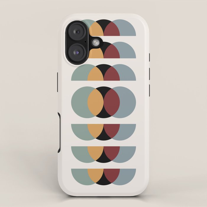 Minimalist Retro Shapes I iPhone Case Gallery Image 1