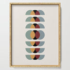 Minimalist Retro Shapes I Serving Tray Gallery Image 1