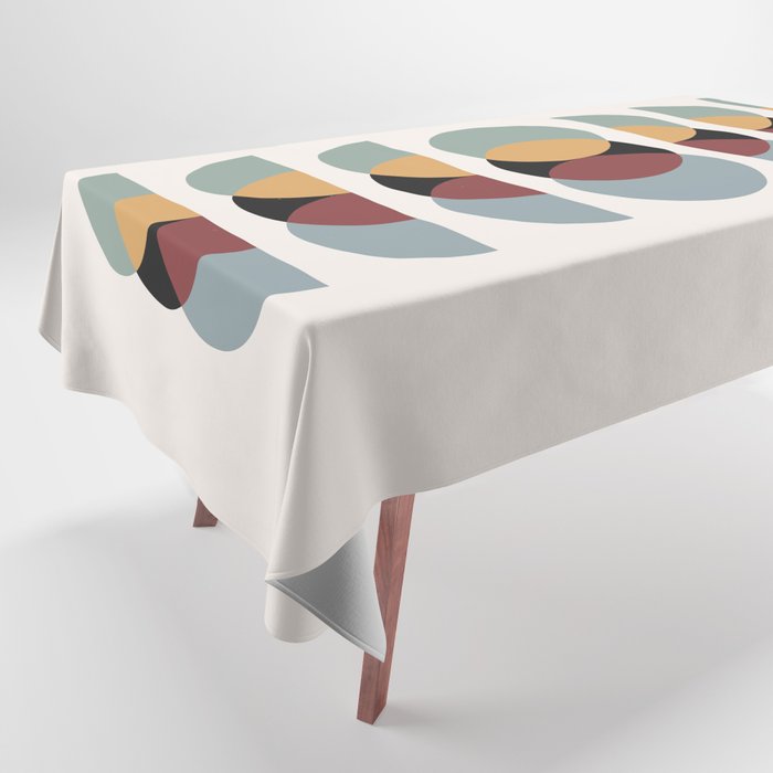 Minimalist Retro Shapes I Tablecloth Gallery Image 1