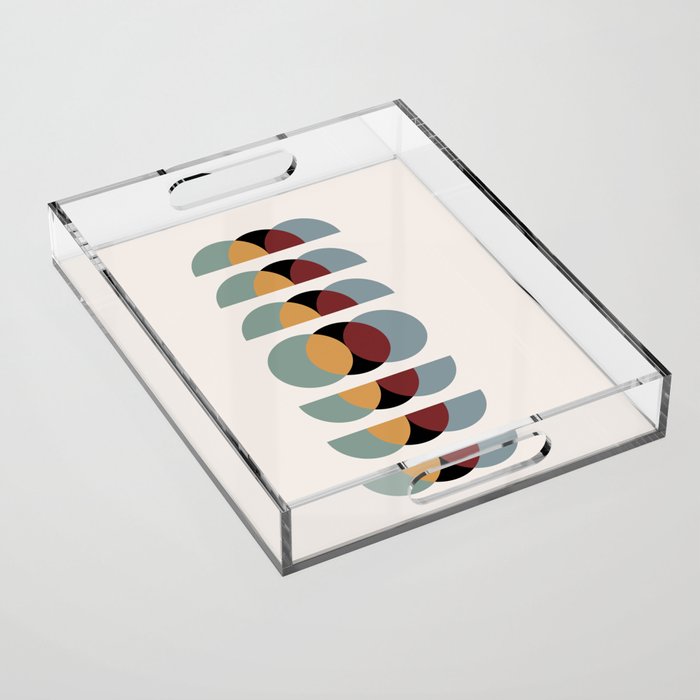 Minimalist Retro Shapes I Acrylic Tray Gallery Image 1