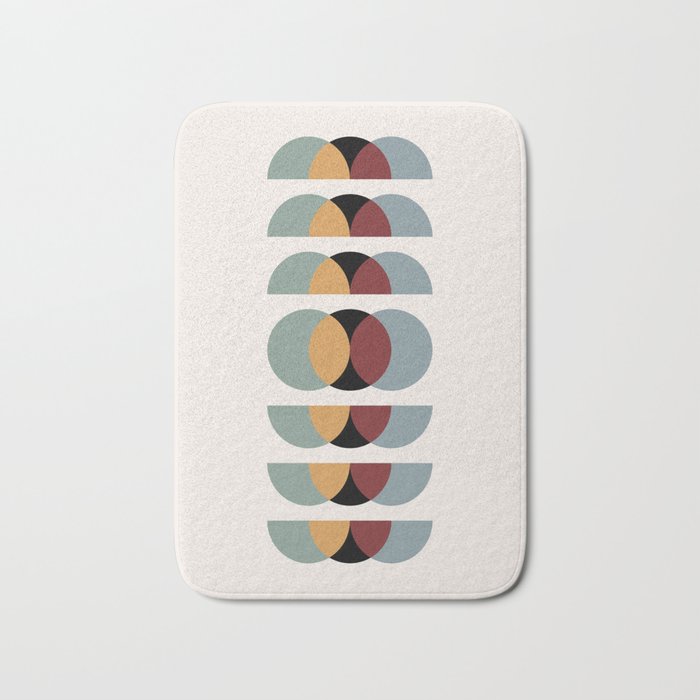 Minimalist Retro Shapes I Bath Mat Gallery Image 1
