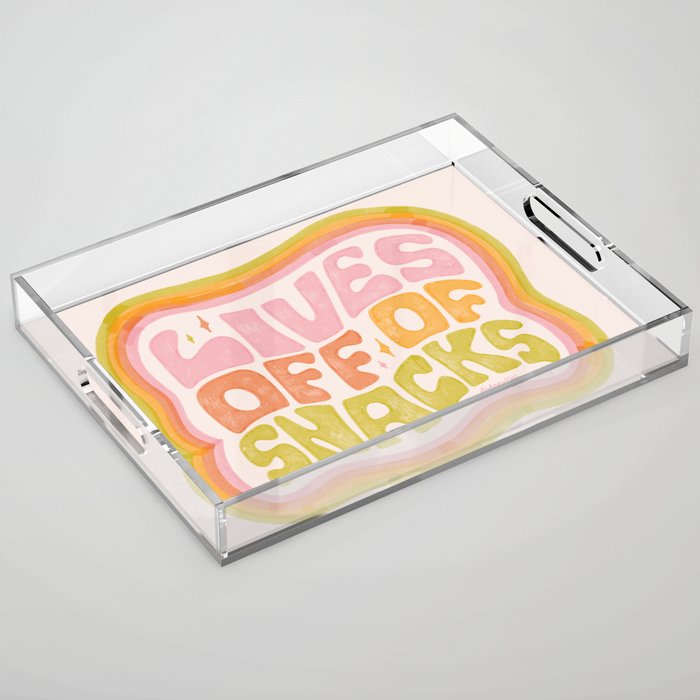 Lives Off Snacks Acrylic Tray Gallery Image 1