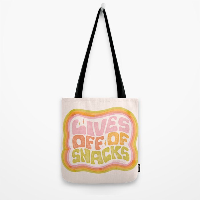 Lives Off Snacks Tote Bag Gallery Image 2