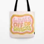 Lives Off Snacks Tote Bag Gallery Image 1