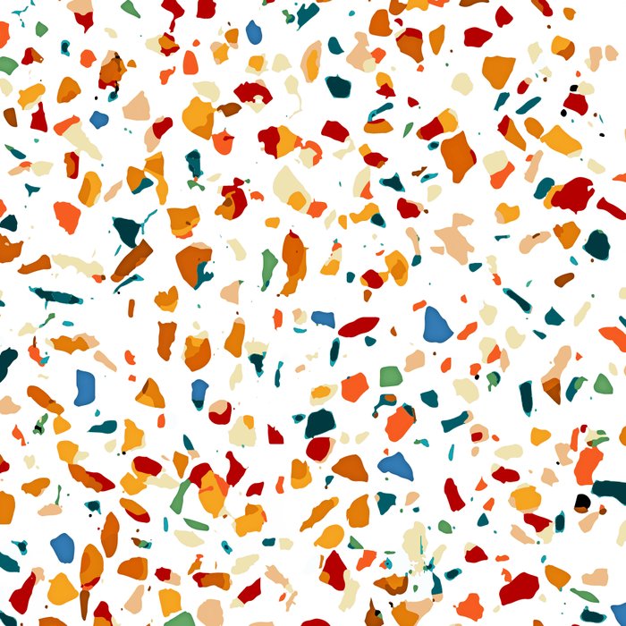 Tan Terrazzo | Eclectic Quirky Confetti Painting | Celebration Colorful Boho Happy Party Graphic  Coffee Mug Gallery Image 2