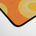 Earth Mod Abstract Sun Orange Desk Mat Gallery Image 4