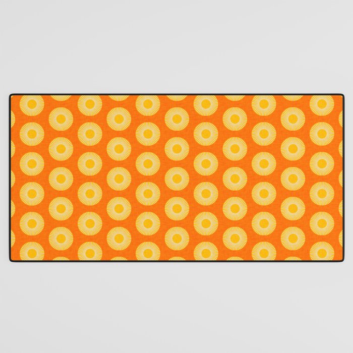 Earth Mod Abstract Sun Orange Desk Mat Gallery Image 3