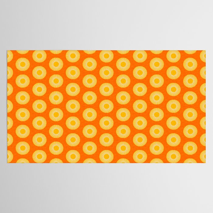 Earth Mod Abstract Sun Orange Tablecloth Gallery Image 2