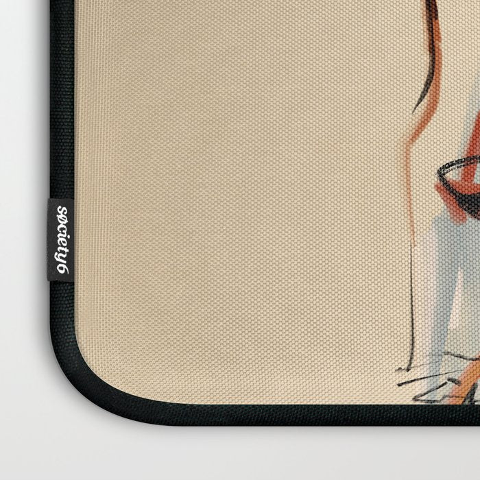 Female Figure Line Art 8 Laptop Sleeve Gallery Image 3