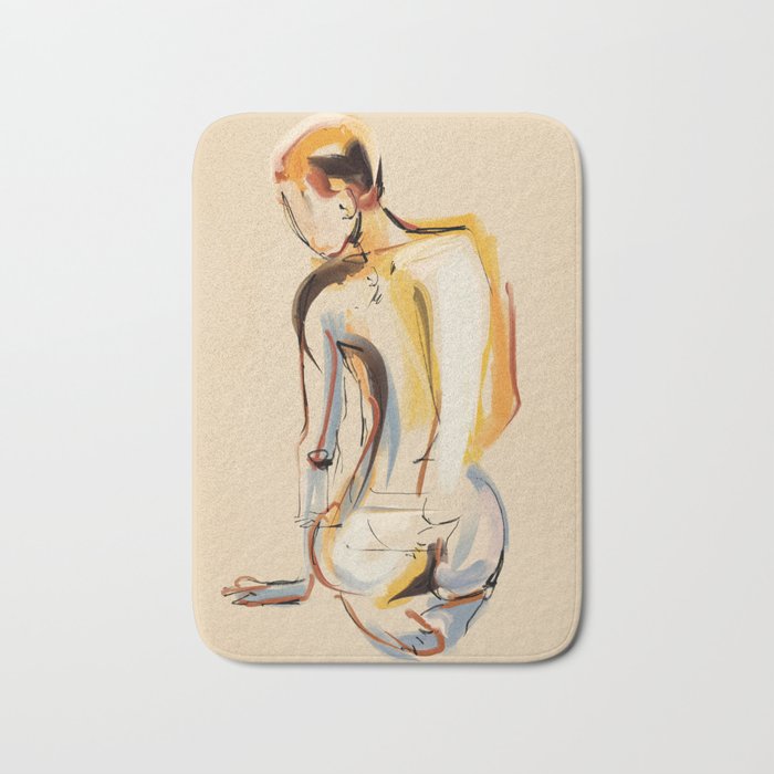 Female Figure Line Art 8 Bath Mat Gallery Image 1