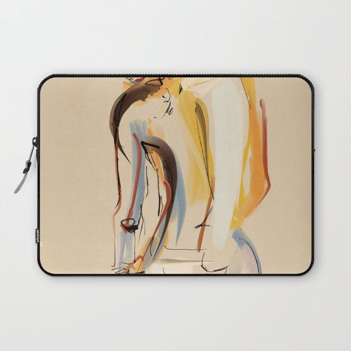 Female Figure Line Art 8 Laptop Sleeve Gallery Image 1