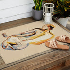 Female Figure Line Art 8 Outdoor Rug Gallery Image 2