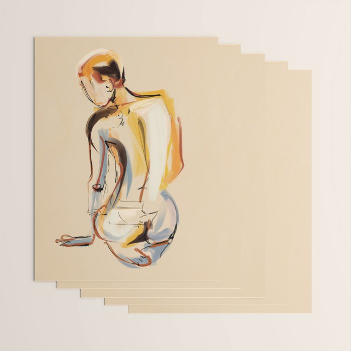 Female Figure Line Art 8 Wrapping Paper Gallery Image 3