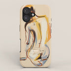 Female Figure Line Art 8 iPhone Case Gallery Image 1