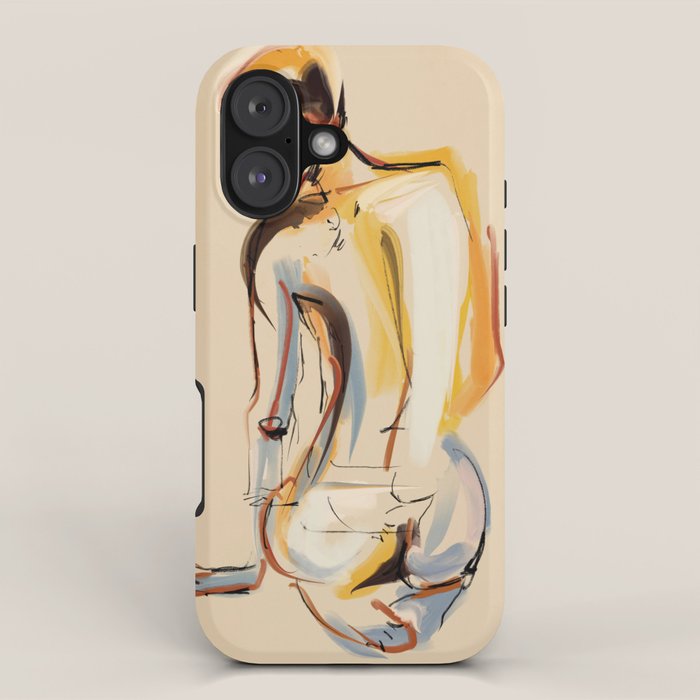 Female Figure Line Art 8 iPhone Case Gallery Image 1