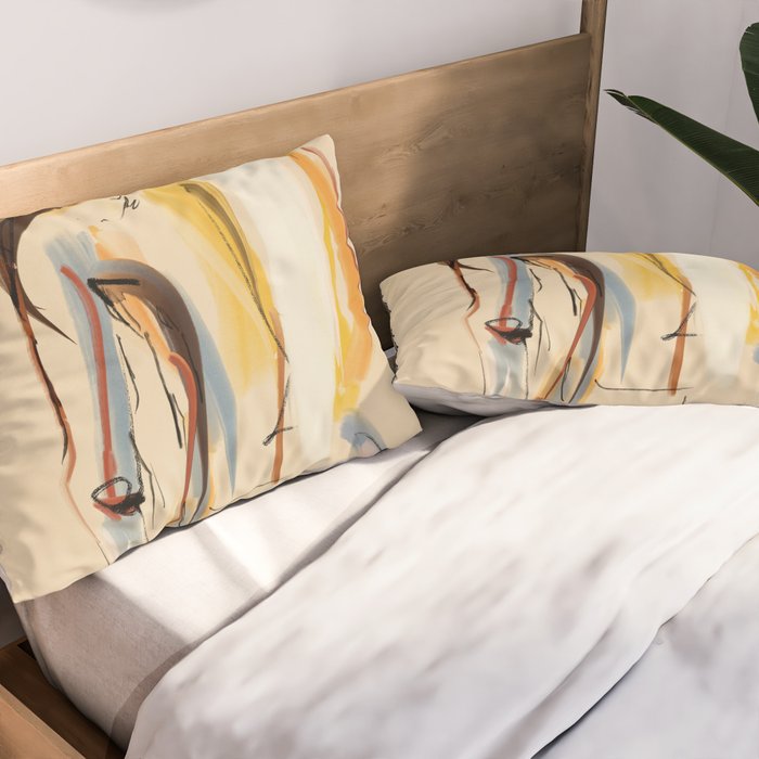 Female Figure Line Art 8 Pillow Sham Gallery Image 2