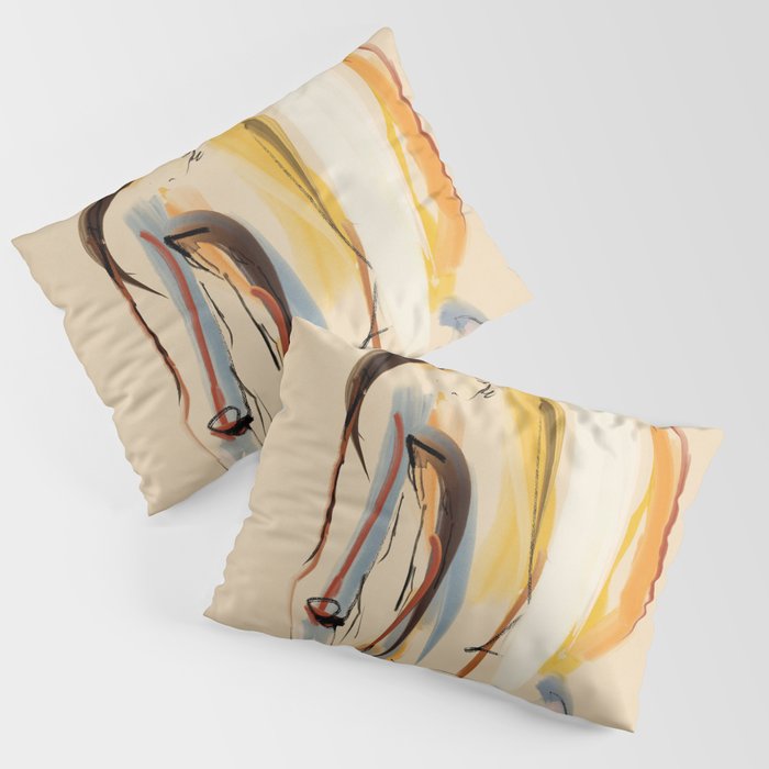 Female Figure Line Art 8 Pillow Sham Gallery Image 1