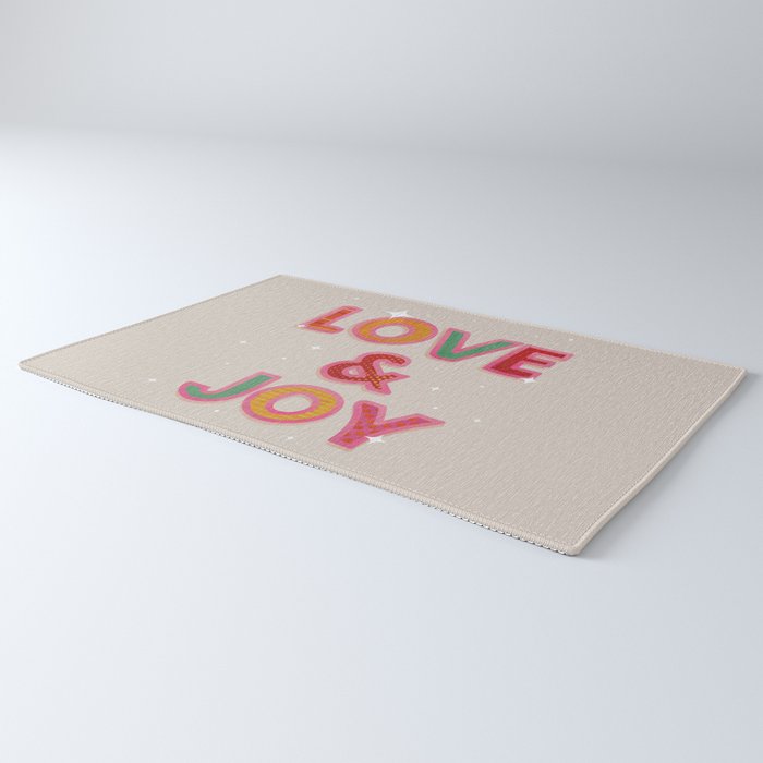 LOVE & JOY Festive Letters Rug Gallery Image 3