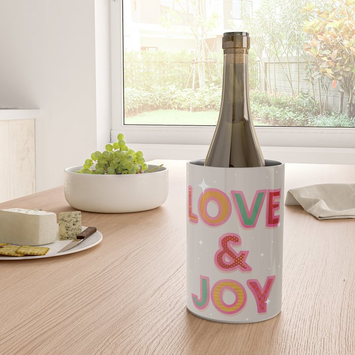 LOVE & JOY Festive Letters Wine Chiller Gallery Image 4