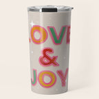 LOVE & JOY Festive Letters Travel Mug Gallery Image 1