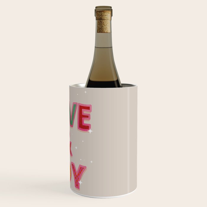 LOVE & JOY Festive Letters Wine Chiller Gallery Image 3