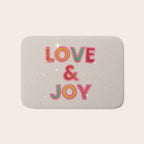 LOVE & JOY Festive Letters Bath Mat Gallery Image 1