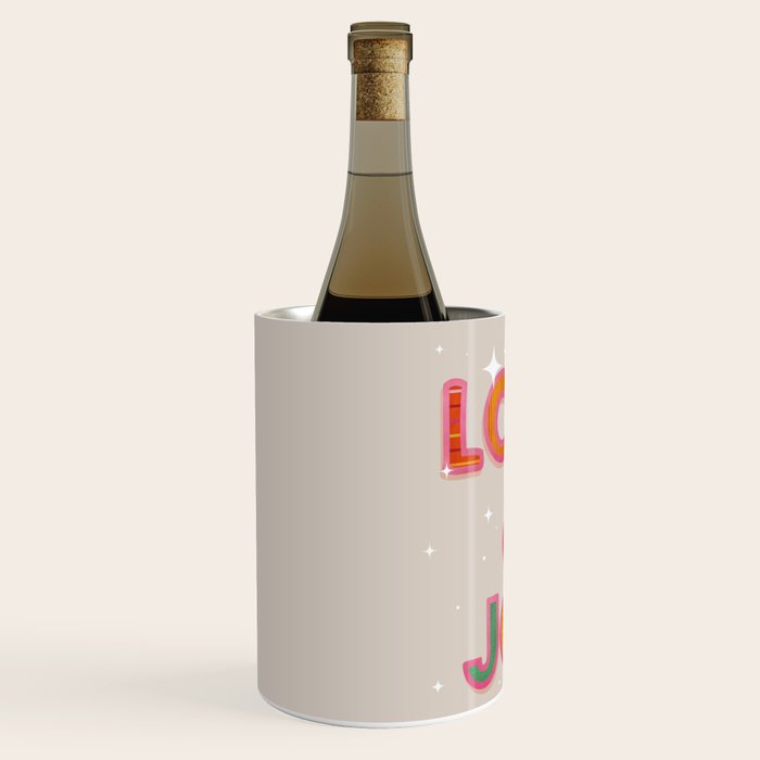 LOVE & JOY Festive Letters Wine Chiller Gallery Image 2