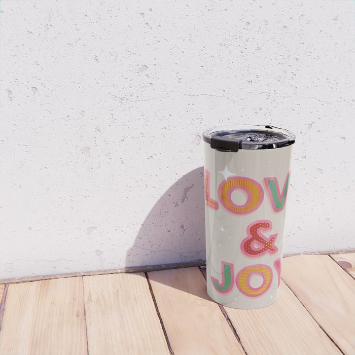 LOVE & JOY Festive Letters Travel Mug Gallery Image 4