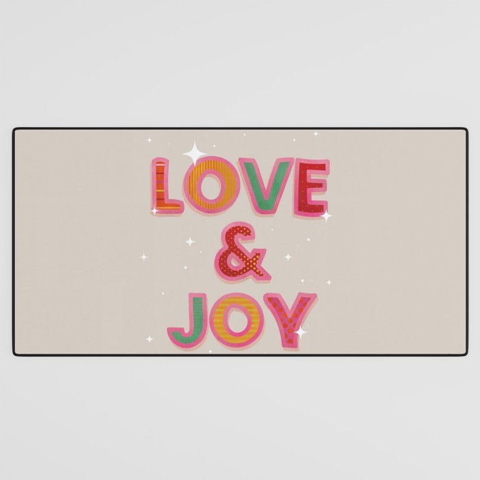LOVE & JOY Festive Letters Desk Mat Gallery Image 3
