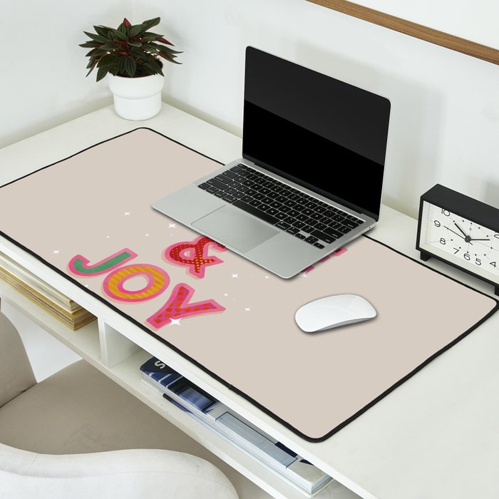 LOVE & JOY Festive Letters Desk Mat Gallery Image 2